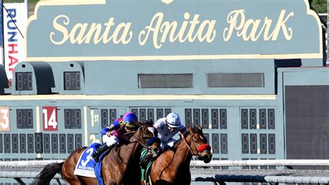 Santa anita racing - Feb 5, 2020 · The Santa Anita Handicap is the signature race of Santa Anita Park. It first ran in February 1935 with a $100,000 purse that shocked the racing world and made front pages of major newspapers. Azucar, a seven-year-old led by jockey George Woolf, won the inaugural race. 